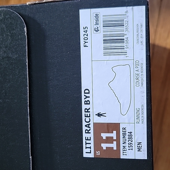 NWB Adidas Lite Racer BYD Cloudfoam - Size 11 - Picture 8 of 9
